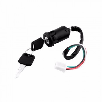 4 Wire Ignition Key Switch Lock For Quad ATV Dirt Pit Bike Scooter